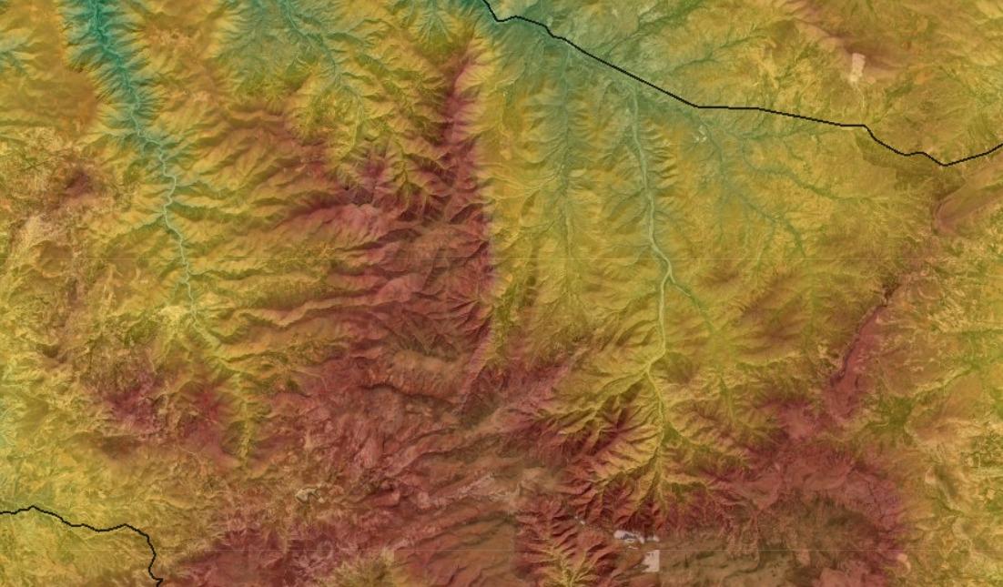 İkinci uydu arazi görünümü